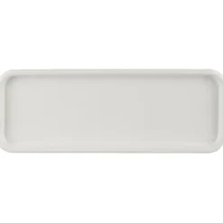 IB Laursen Tablett aus Emaille weiß mit weißer Kante