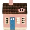 IB Laursen Teelicht Haus aus Keramik My Home Town rosa
