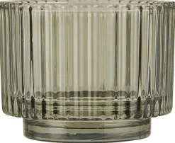 IB Laursen Teelichtglas gerillt Valencia Narrow