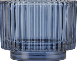 IB Laursen Teelichtglas gerillt Valencia Narrow