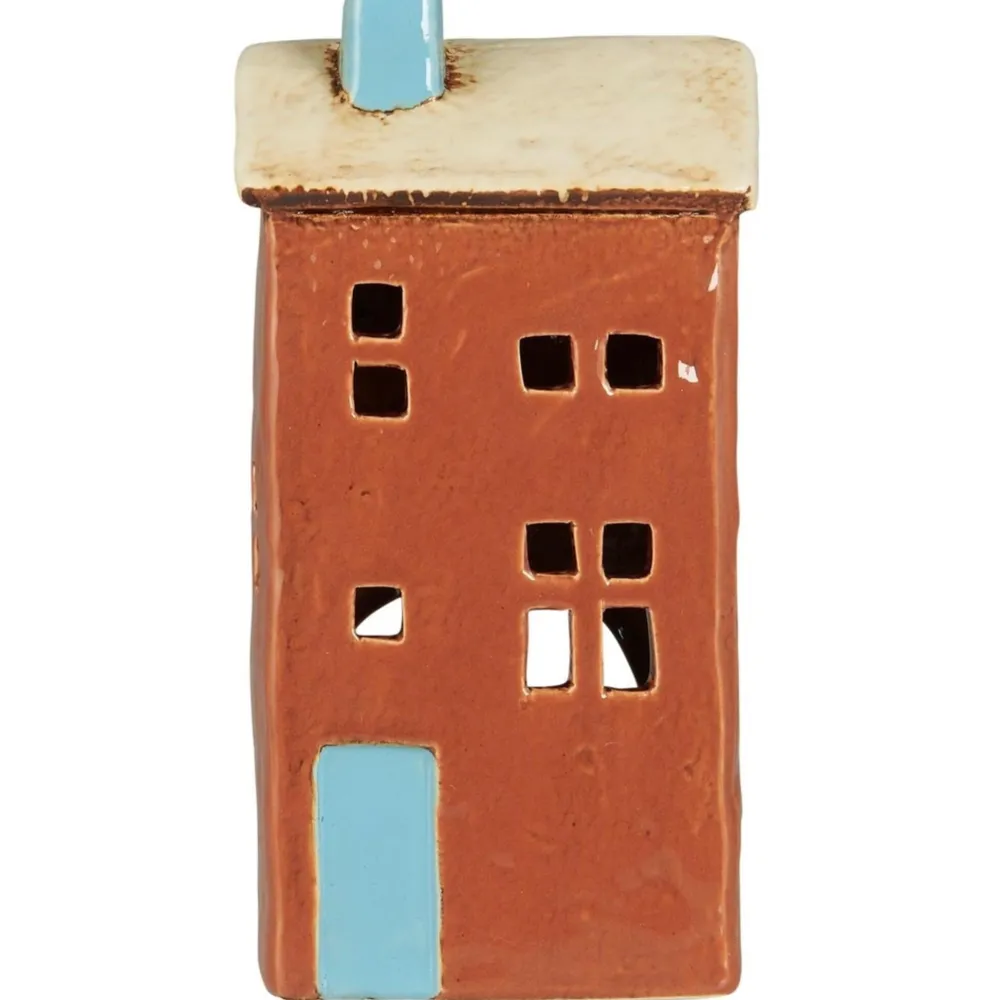 IB Laursen Teelichthaus Brighton türkise Tür