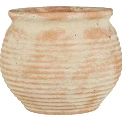 IB Laursen Terrakotta Topf mit Rillen Margot