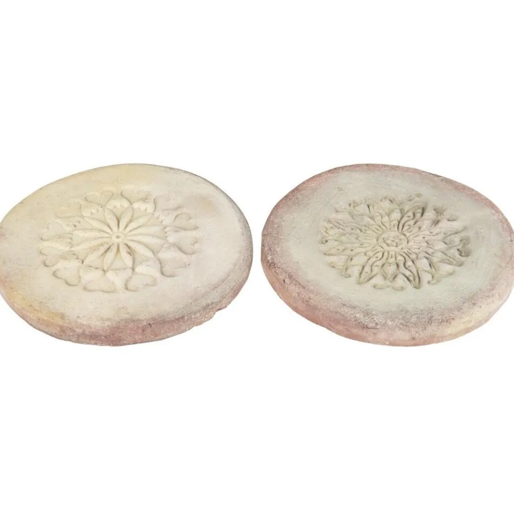 IB Laursen Terrakotta Untersetzer Unika mit Muster