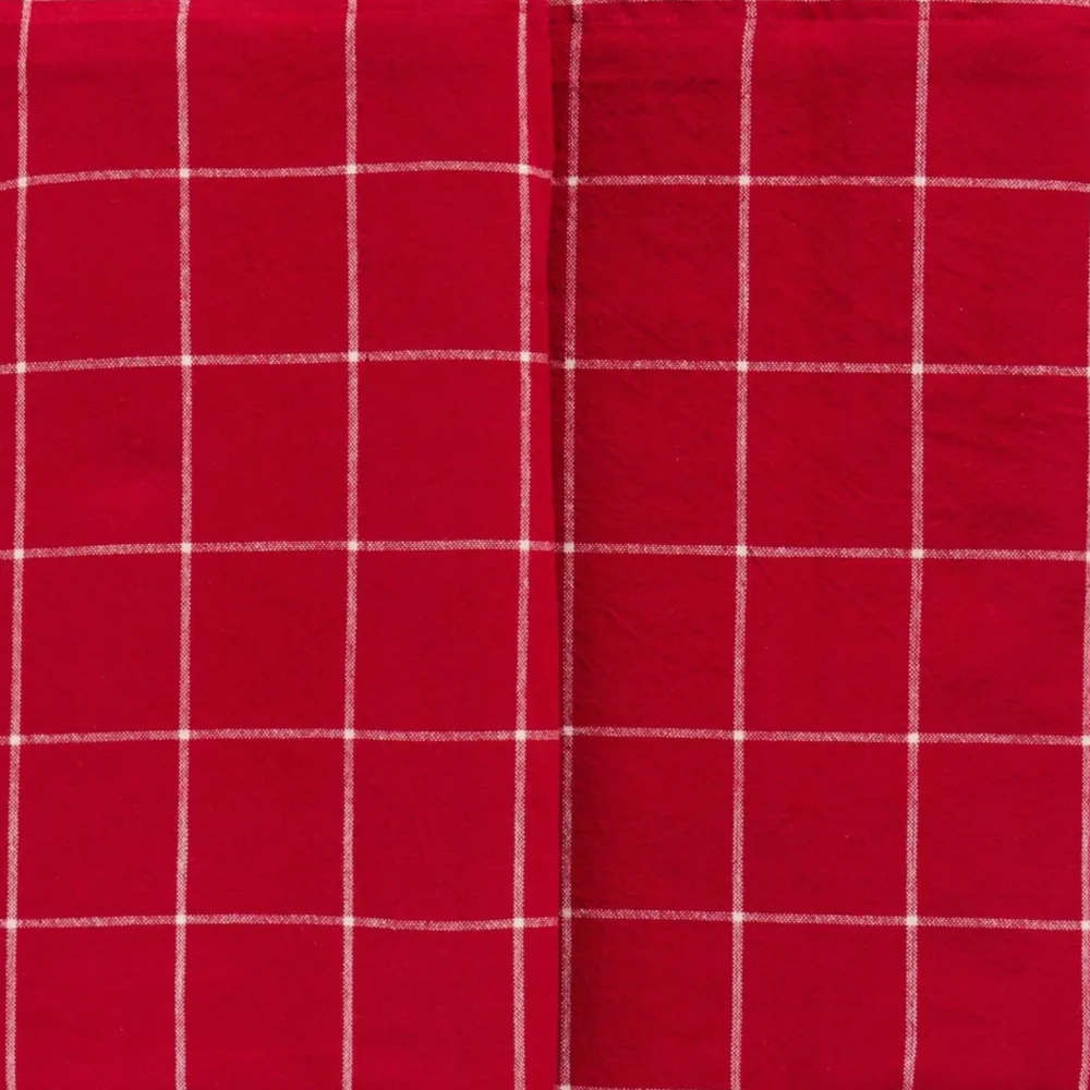 IB Laursen Tischdecke Silja länglich rot Karos