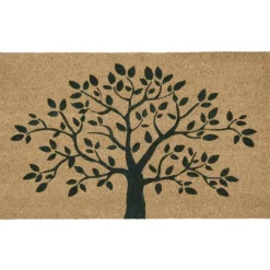 IB Laursen Türmatte Fußmatte mit Baum Motiv, Kokos