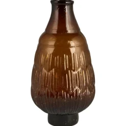 IB Laursen Vase mit schrägem Hals und kleinem Fuß mundgeblasen