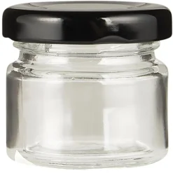 IB Laursen Vorratsglas mit schwarzem Schraubdeckel