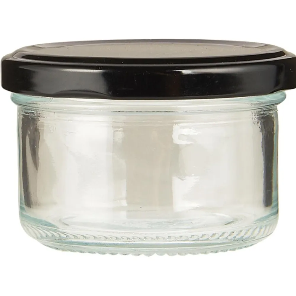 IB Laursen Vorratsglas mit schwarzem Schraubdeckel