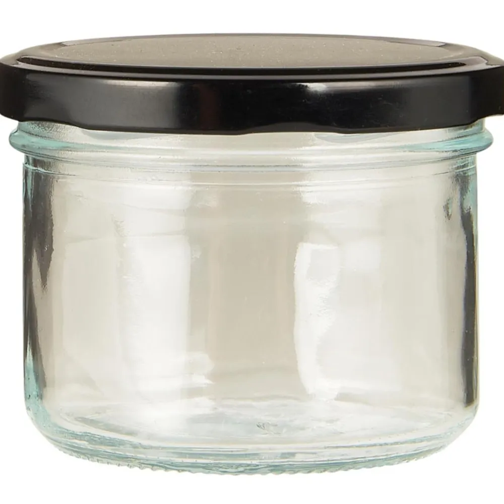 IB Laursen Vorratsglas mit schwarzem Schraubdeckel