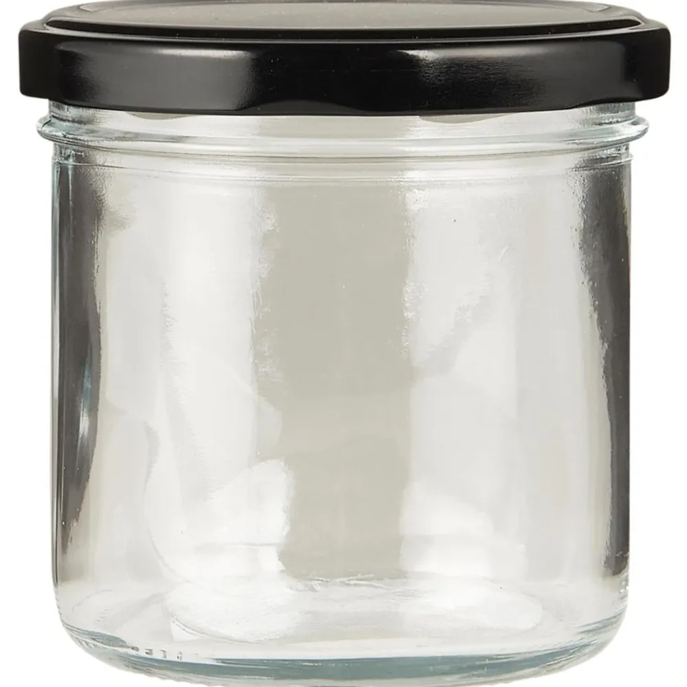 IB Laursen Vorratsglas mit schwarzem Schraubdeckel