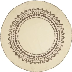 IB Laursen Weihnachtsbaumteppich mit Randstickerei