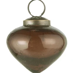 Ib Laursen Weihnachtskugel bubbled Glas zwiebelförmig