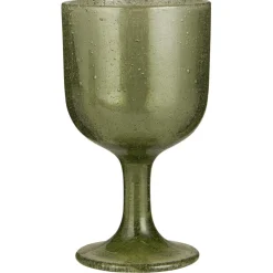 IB Laursen Weinglas Vercelli grün mit Bläschen