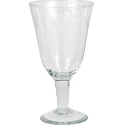 IB Laursen Weißweinglas mit Blattkante geschliffen