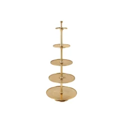 Invicta Etagere Abstract 150cm gold, 5 Ebenen