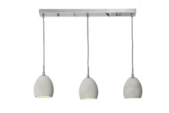 Invicta Hängeleuchte Cement grau 3er