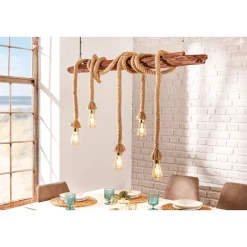 Invicta Pendelleuchte Seven Seas, recyceltes Akazienholz