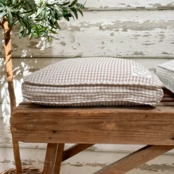 Krasilnikoff Boxkissen Bezug, medium kariert