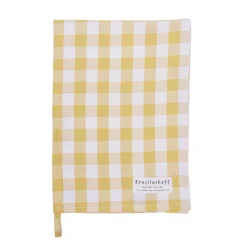 Krasilnikoff Geschirrhandtuch groß kariert aus Baumwolle