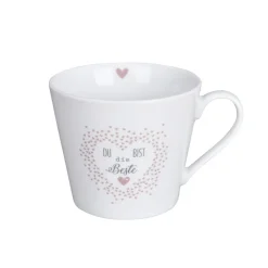 Krasilnikoff Happy Cup Tasse mit Henkel Du bist die Beste