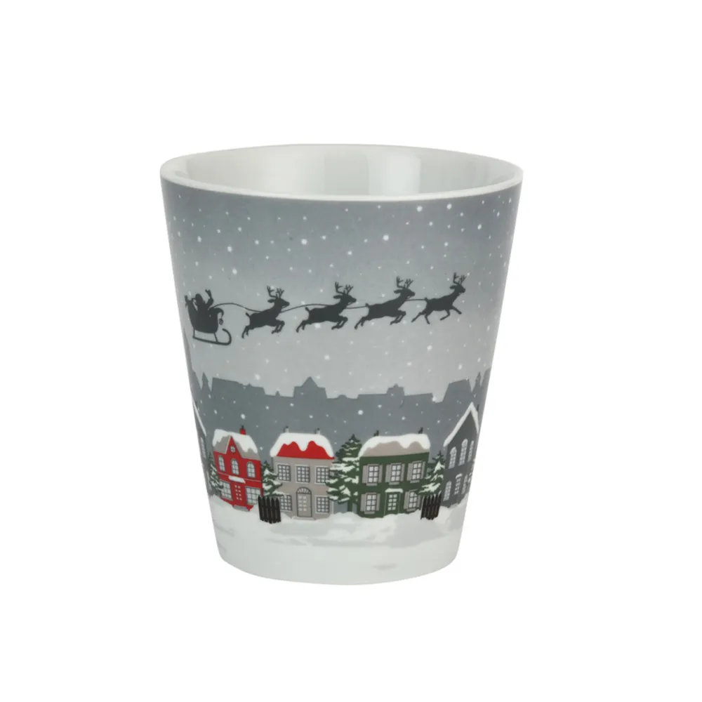 Krasilnikoff Happy Mug Becher Santa in the Sky