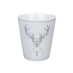 Krasilnikoff Happy Mug Hipster Deer aus Porzellan