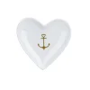 Krasilnikoff Herz Schale, Tablett Gold Anchor