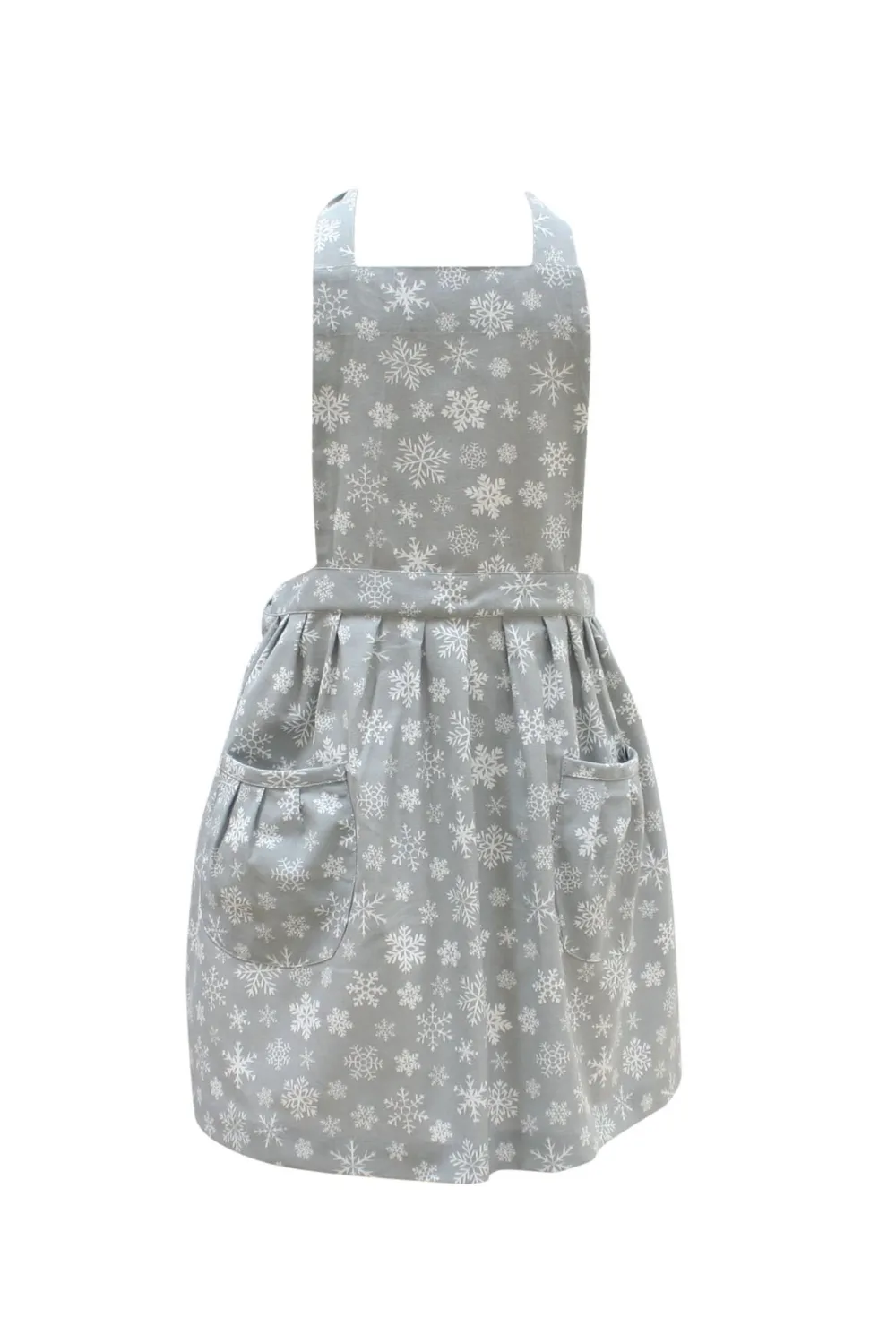Krasilnikoff Küchenschürze mit Schneeflocken