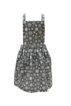 Krasilnikoff Küchenschürze mit Schneeflocken
