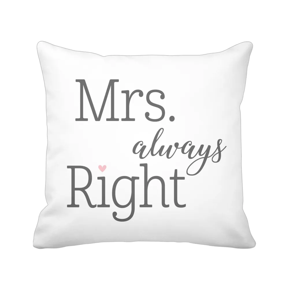 Krasilnikoff Kissenbezug Mrs. Always Right