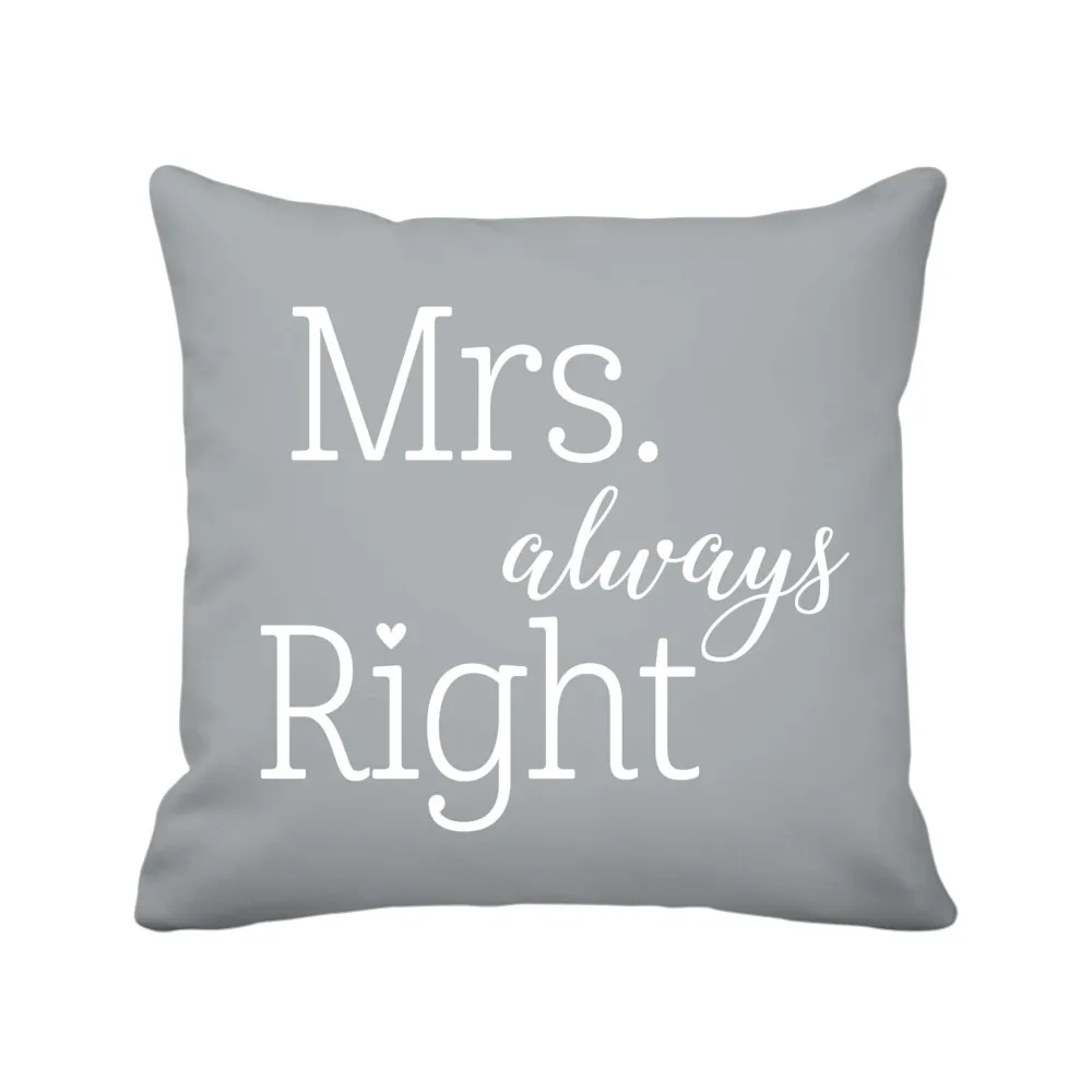 Krasilnikoff Kissenbezug Mrs. Always Right