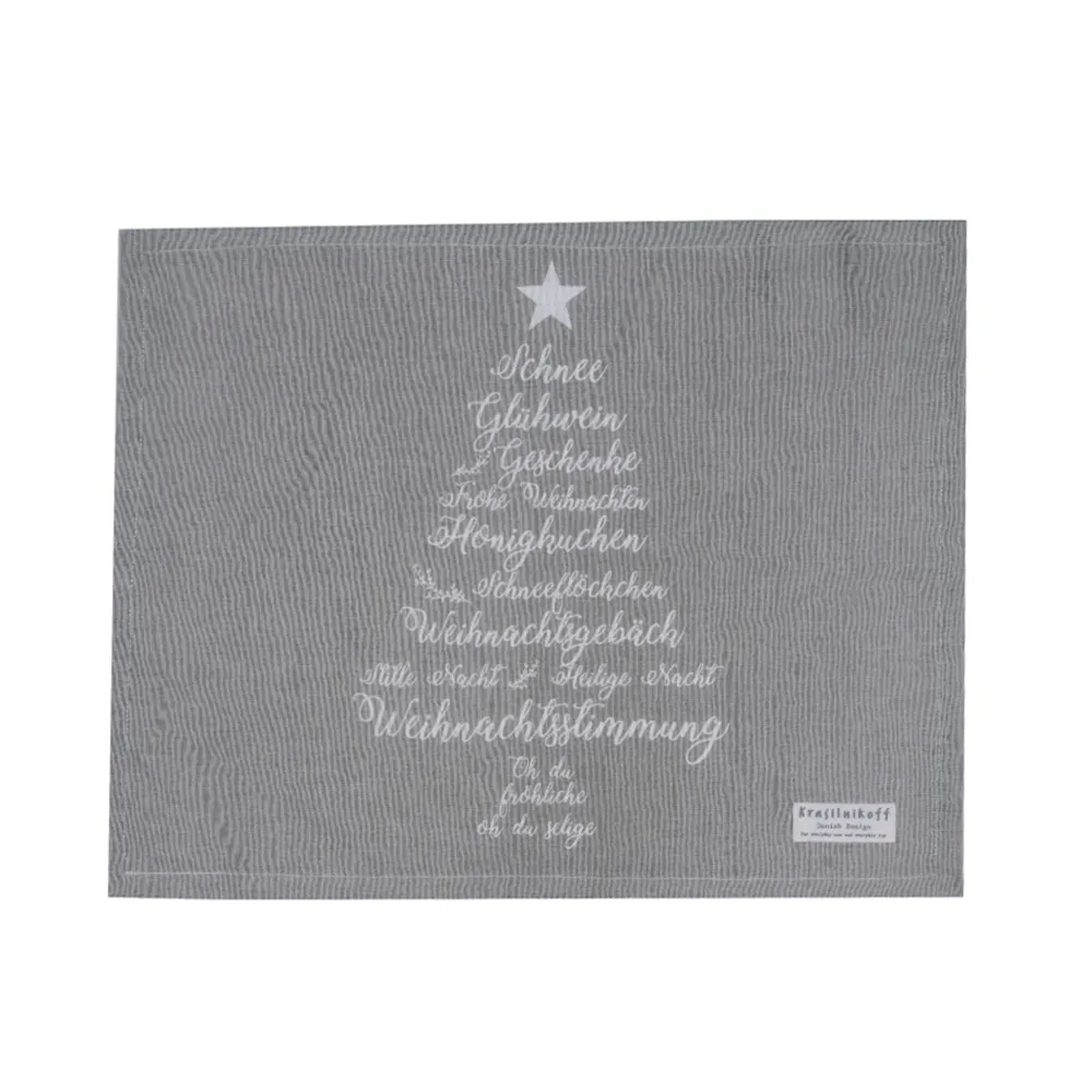 Krasilnikoff Platzmatte, Tischset Christmas Words