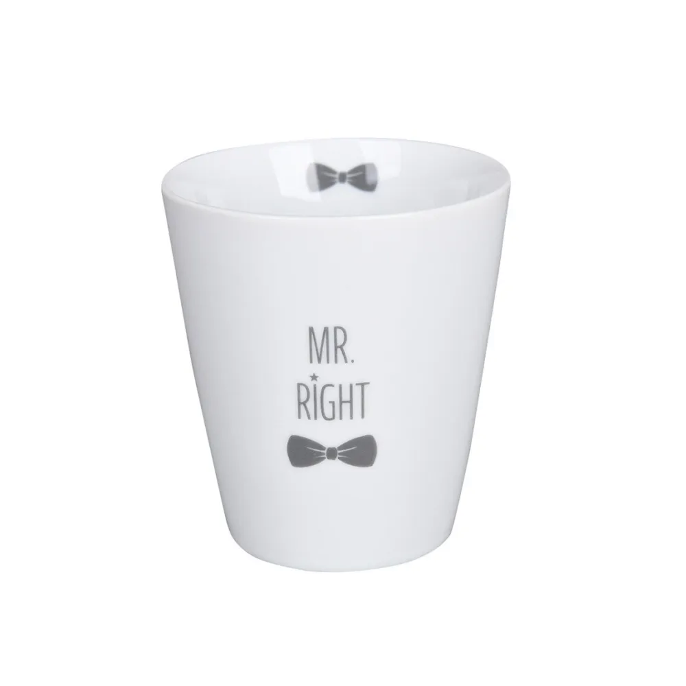 Krasilnikoff Porzellanbecher Happy Mug Mr Right