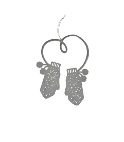 Krasilnikoff Weihnachtsanhänger Handschuhe Large aus Zink