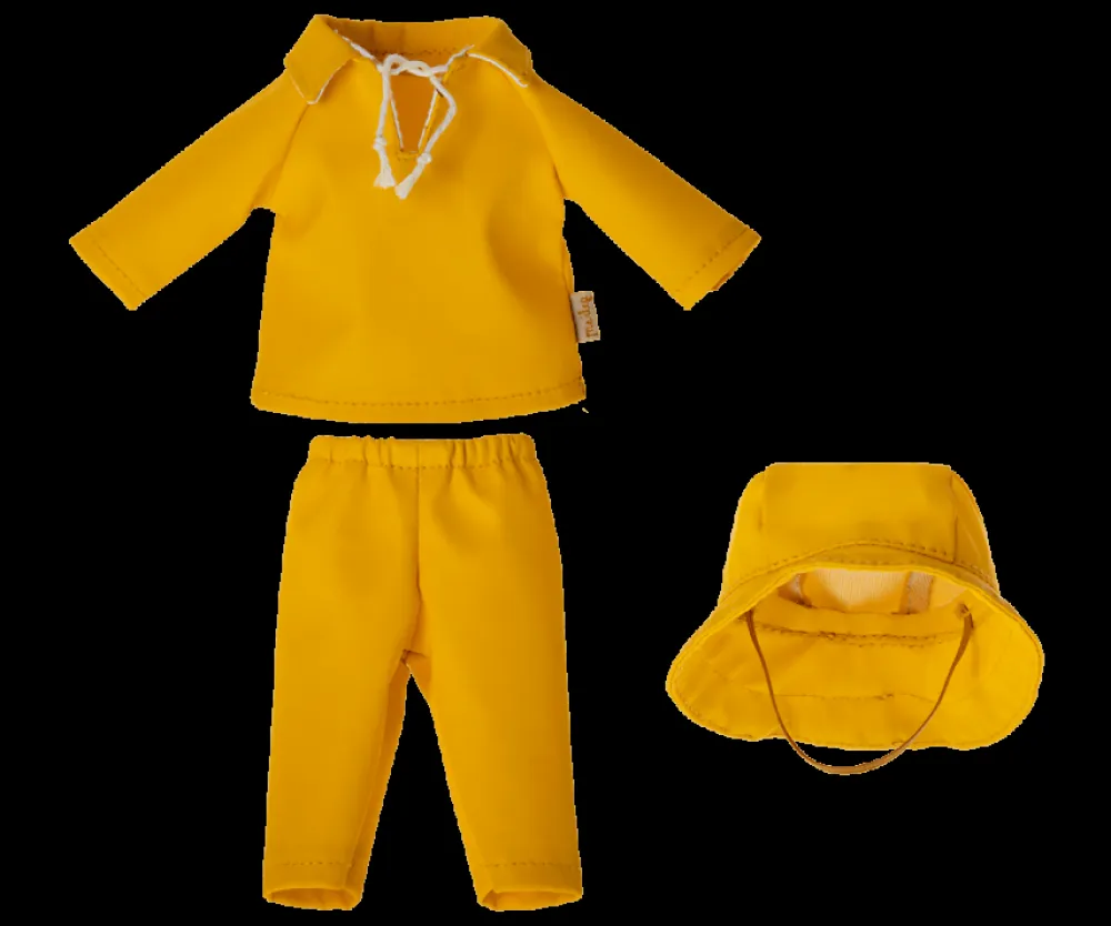 Kinder Maileg Regenbekleidung mit Hut Teddy Papa