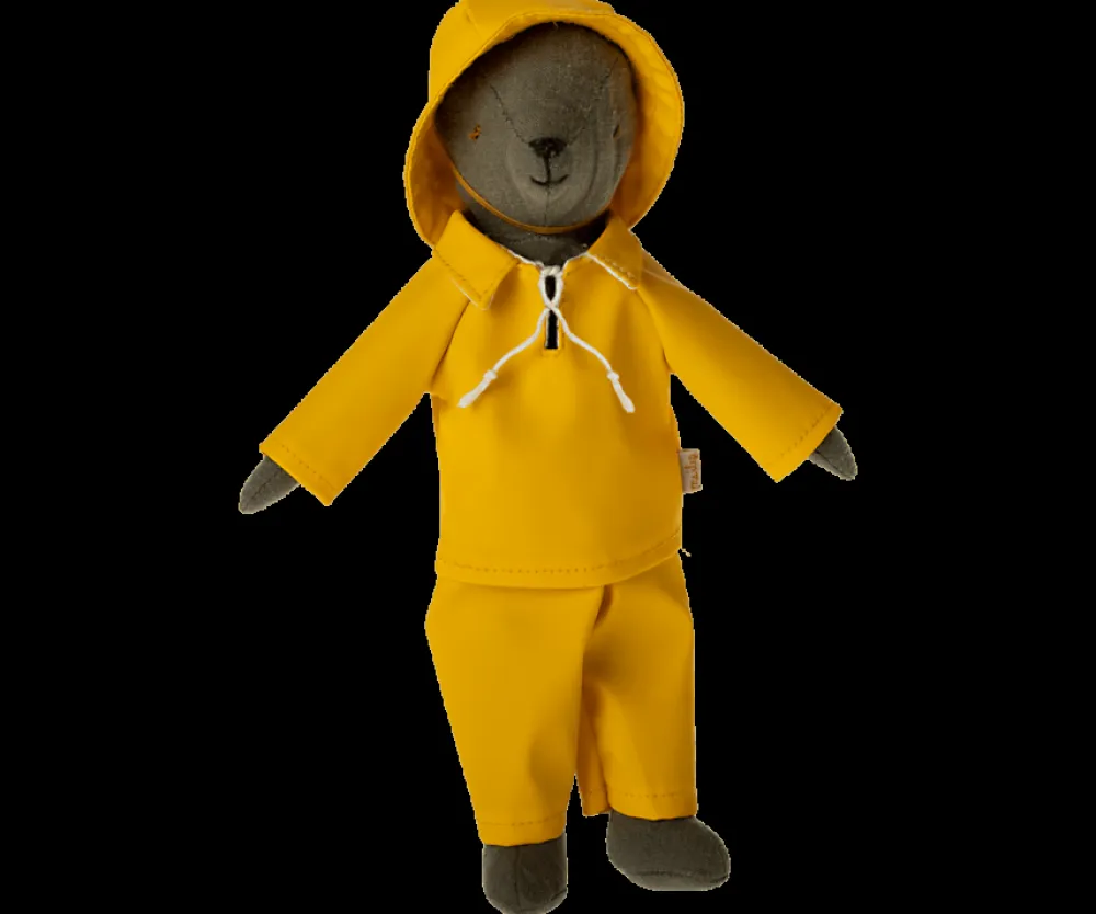 Kinder Maileg Regenbekleidung mit Hut Teddy Papa
