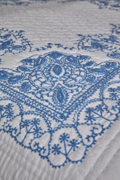 RICE Bauwolle Tagesdecke Baumwolldecke