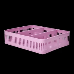 RICE Besteck Korb aus Metall, pink