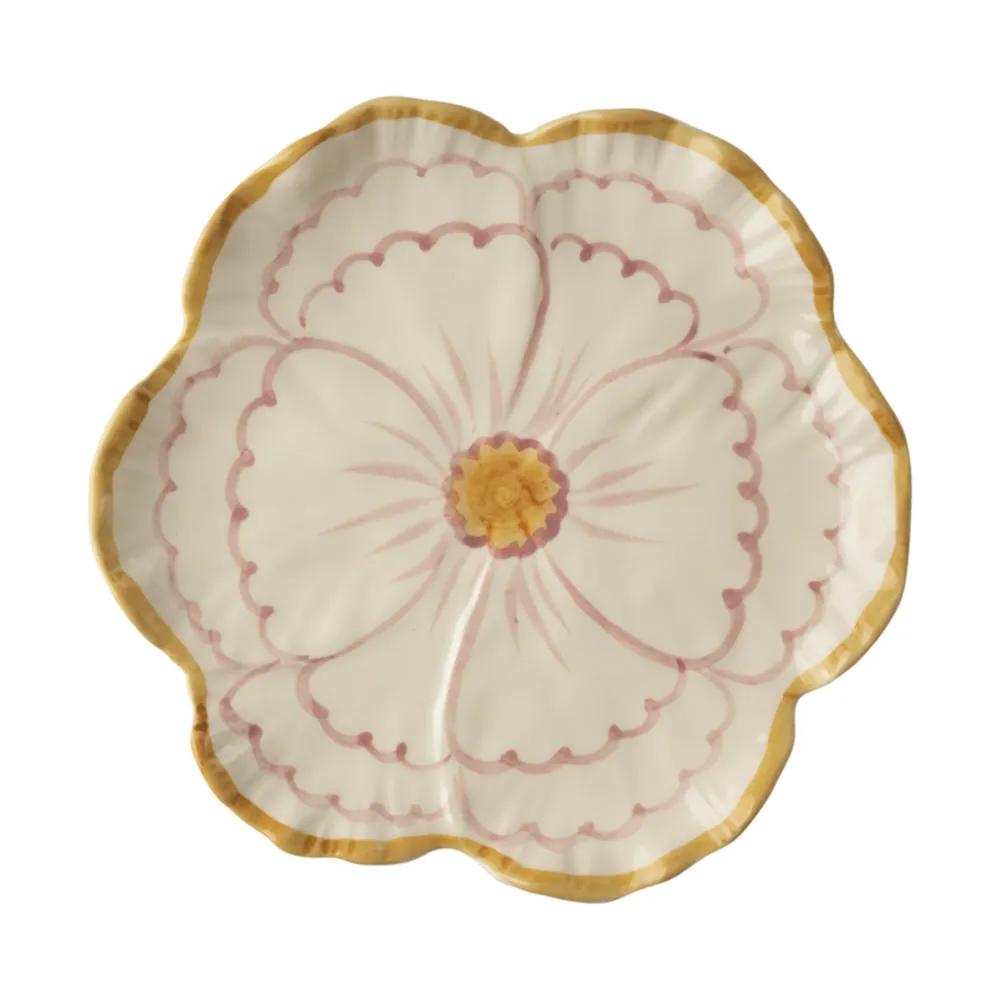 RICE Keramik Beilagenteller Blume