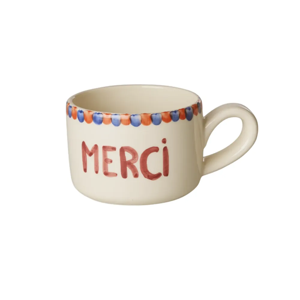 RICE Keramik Cappuccino Cup MERCI