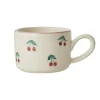 RICE Keramik Cappuccino Tasse Kirschen