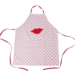 RICE Kinder Schürze Kiss Print aus Baumwolle