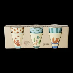 RICE Kinderbecher 6er Set Happy Forest