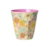RICE Medium Melamin Becher Flower Power