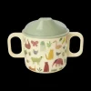 RICE Melamin Babybecher in Crème Sweet Jungle Print