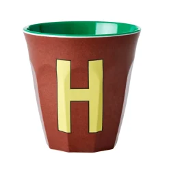 RICE Melamin Becher Buchstaben