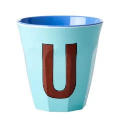 RICE Melamin Becher Buchstaben