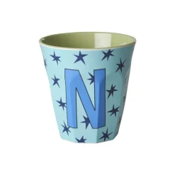 RICE Melamin Buchstabenbecher Stars
