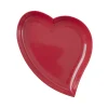 RICE Melamin Herz Platte Red Kiss