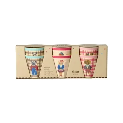 RICE Melamin Kinder Becher Nathalie Lété Print 6er Pack